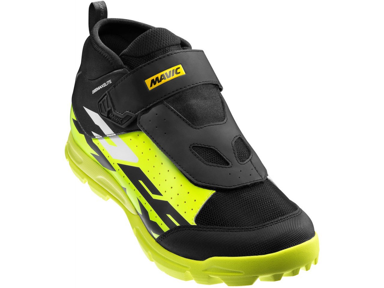 Mavic Deemax Elite AM MTB Shoe - Black-Yellow-White Black - Yellow - White US 10 