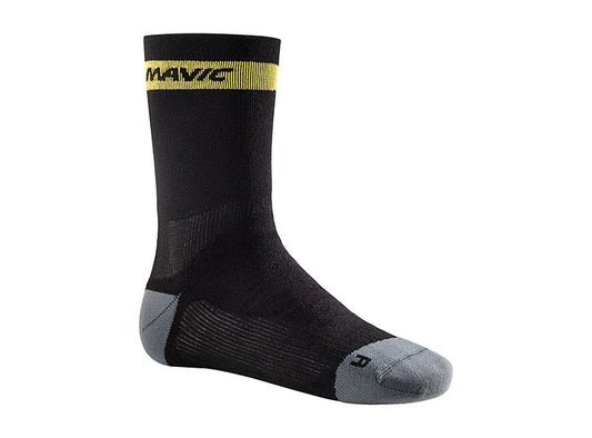 Mavic Ksyrium Elite Thermo Sock - Black-Dark Cloud Black - Dark Cloud Small 