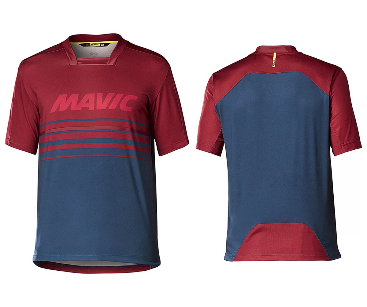 Mavic Deemax Pro Short Sleeve MTB Jersey - Red Poseidon Red Poseiden Small 