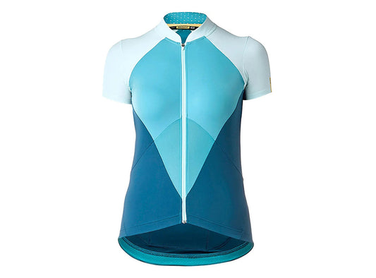 Mavic Sequence Short Sleeve Road Jersey - Womens - Poseidon-Blue Moon Poseidon - Blue Moon Small 