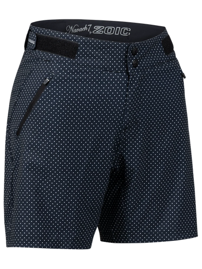 Zoic Naveah 7" MTB Short - Womens - Black Polka Dot