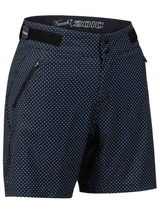 Zoic Naveah 7" MTB Short - Womens - Black Polka Dot