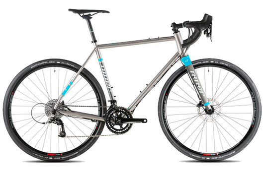 NINER RLT Steel Road Bike - 3-Star Rival - Demo1 - Gray-Blue