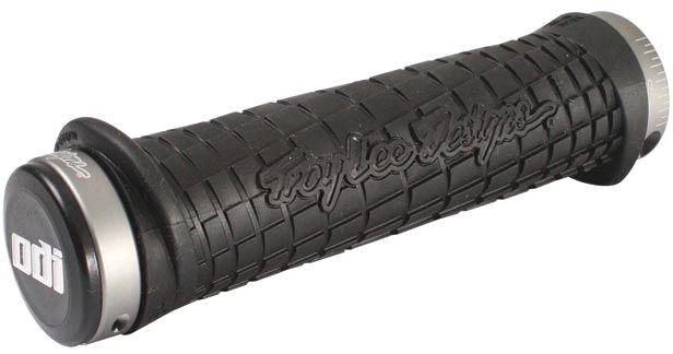 ODI Troy Lee Lock-On Bonus Pack Grips - Black Black Gray Clamp 