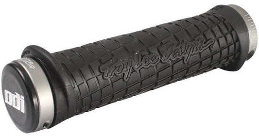 ODI Troy Lee Lock-On Bonus Pack Grips - Black Black Gray Clamp 