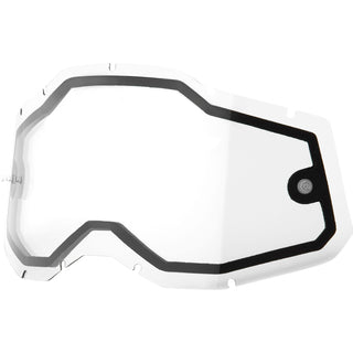 100% Racecraft 2/Accuri 2/Strata 2 Dual Replacement Lens - Clear
