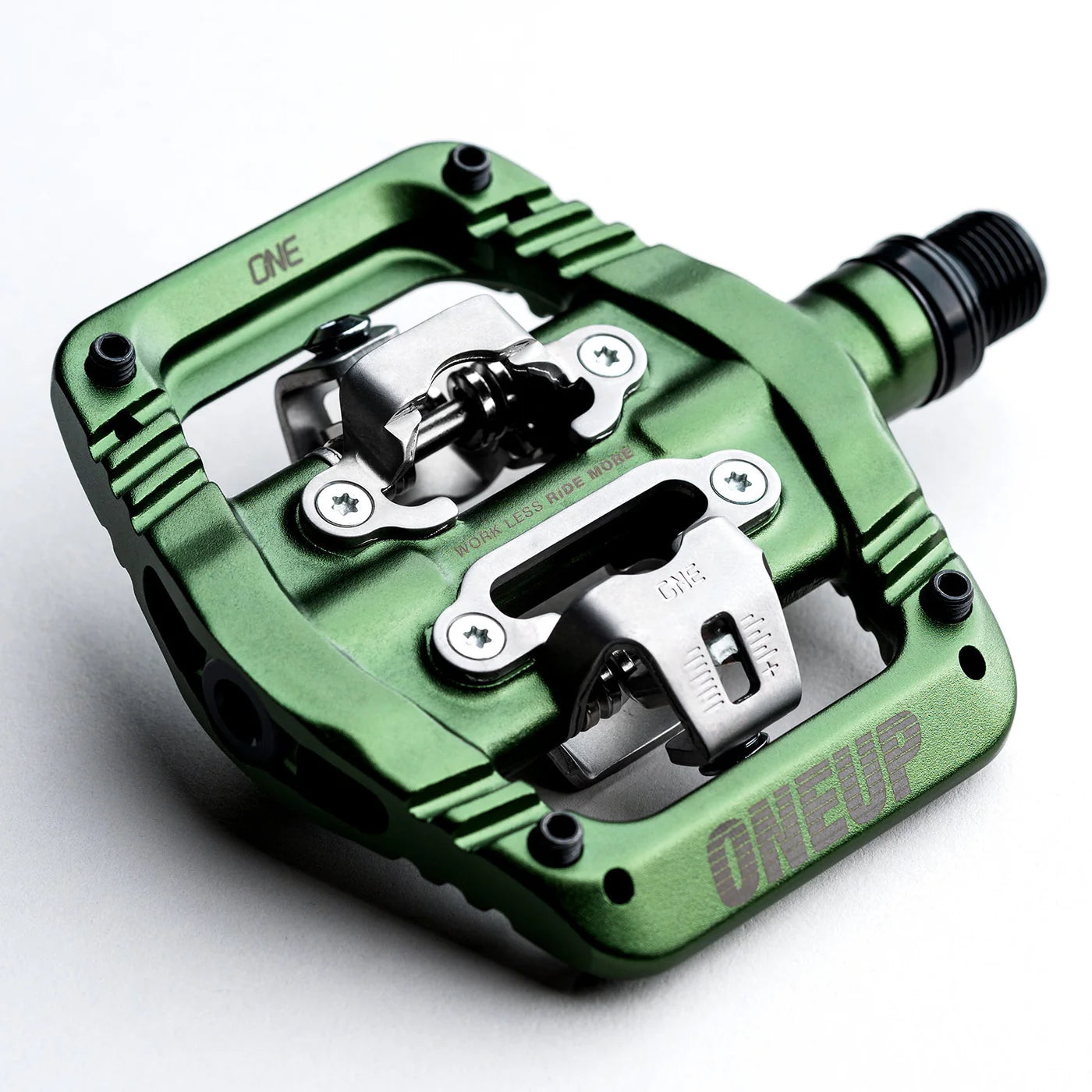 OneUp Clip MTB SPD Pedals - Dark Green