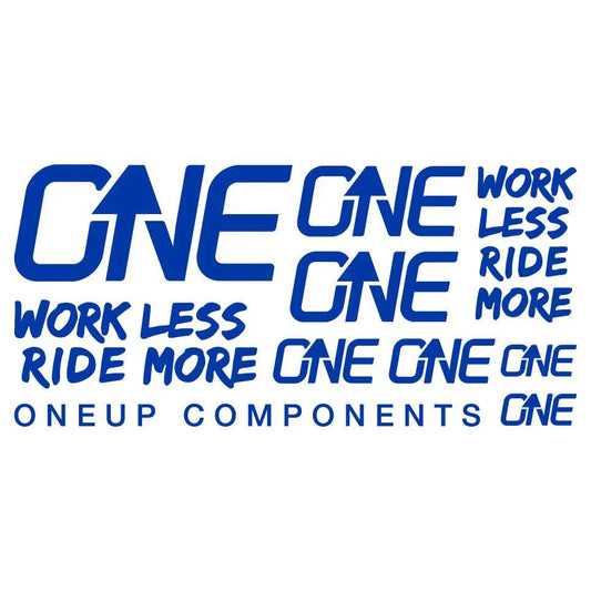 OneUp Riser Bar Decal Kit - Blue