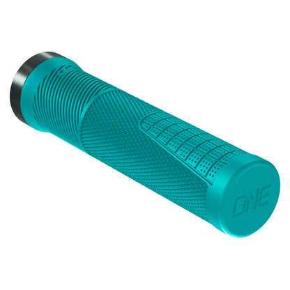 OneUp Thin Lock-On MTB Grips - Turquoise