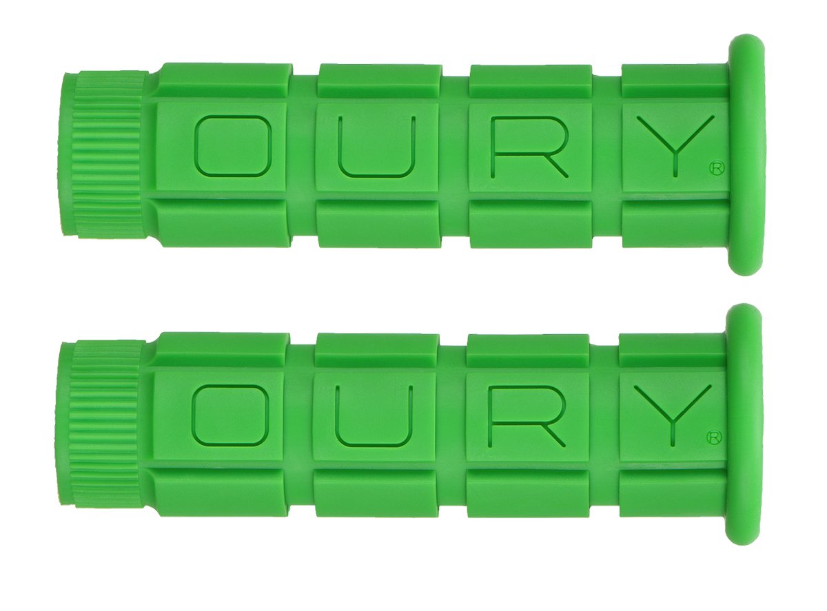 Oury Single Compound MTB Grips - Green Green  