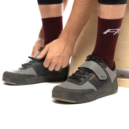 Fasthouse Outland Sock - Heather Maroon