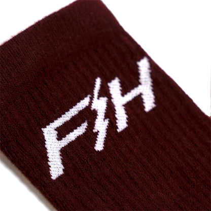 Fasthouse Outland Sock - Heather Maroon
