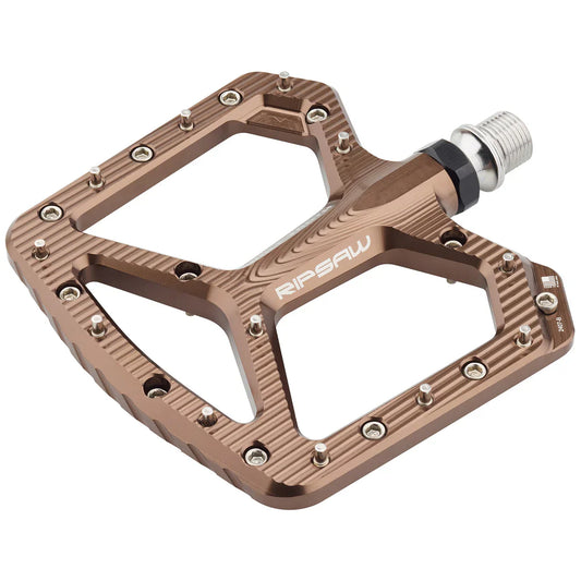 Wolf Tooth Components Ripsaw Aluminum Flat Pedals - Espresso