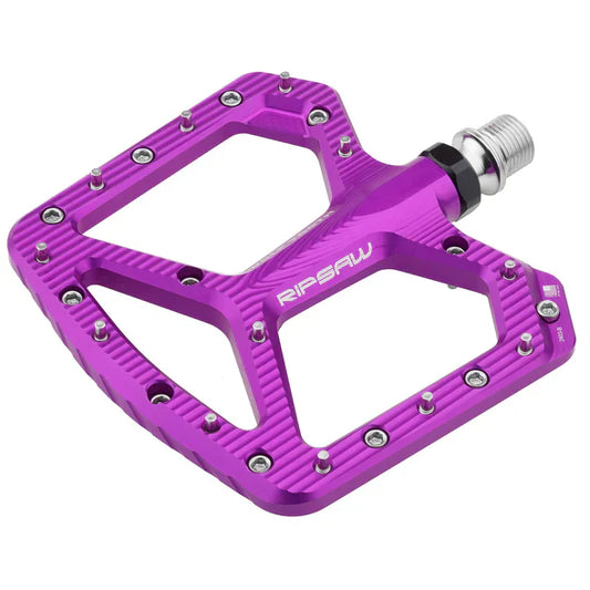 Wolf Tooth Components Ripsaw Aluminum Flat Pedals - Ultraviolet Purple