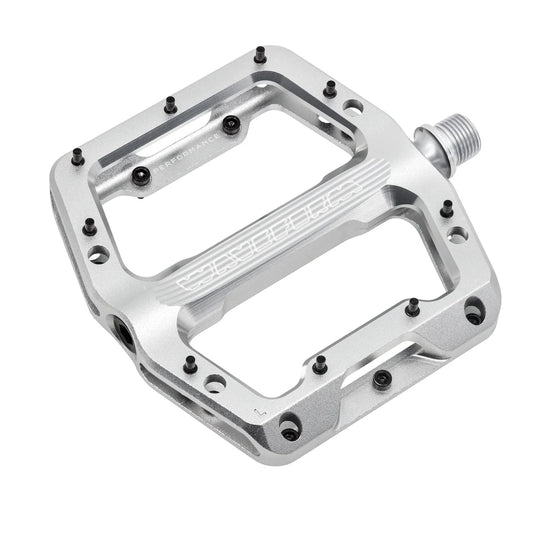Wolf Tooth Components Waveform Performance Flat Pedal - Raw Silver