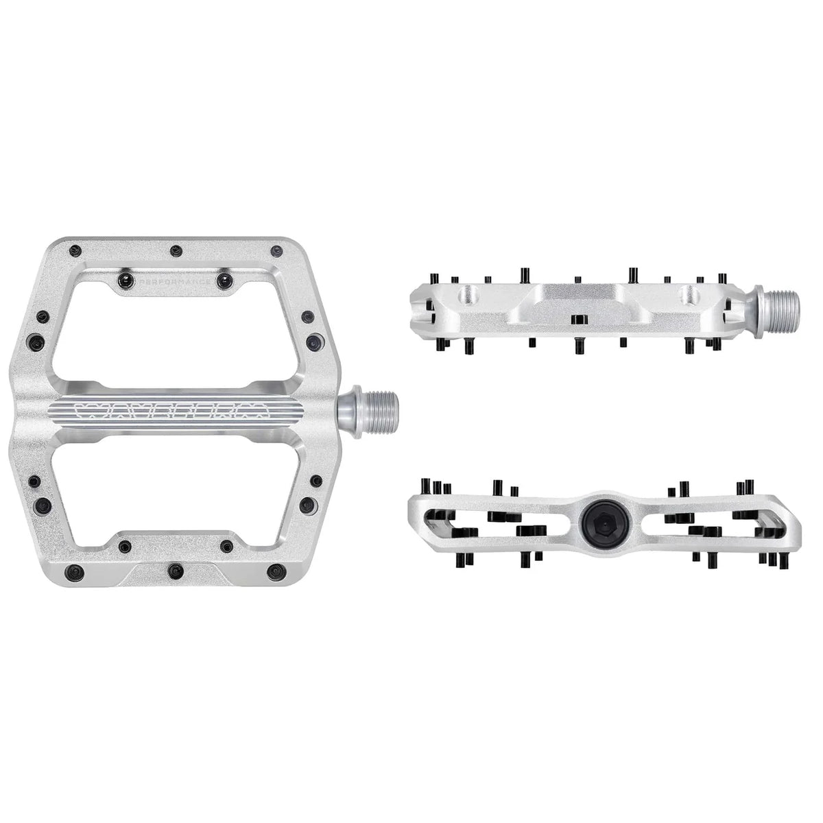Wolf Tooth Components Waveform Performance Flat Pedal - Raw Silver