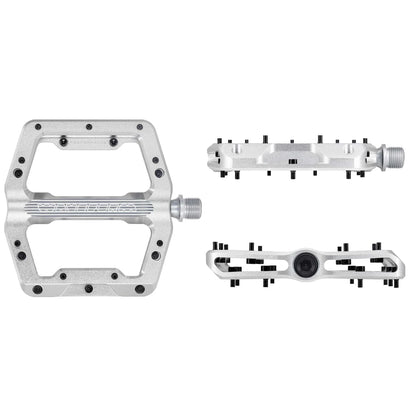 Wolf Tooth Components Waveform Performance Flat Pedal - Raw Silver