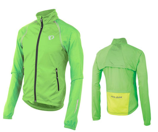 Pearl Izumi Elite Barrier Convertible Cycling Jacket - Screaming Green - 2018 Screaming Green Small 