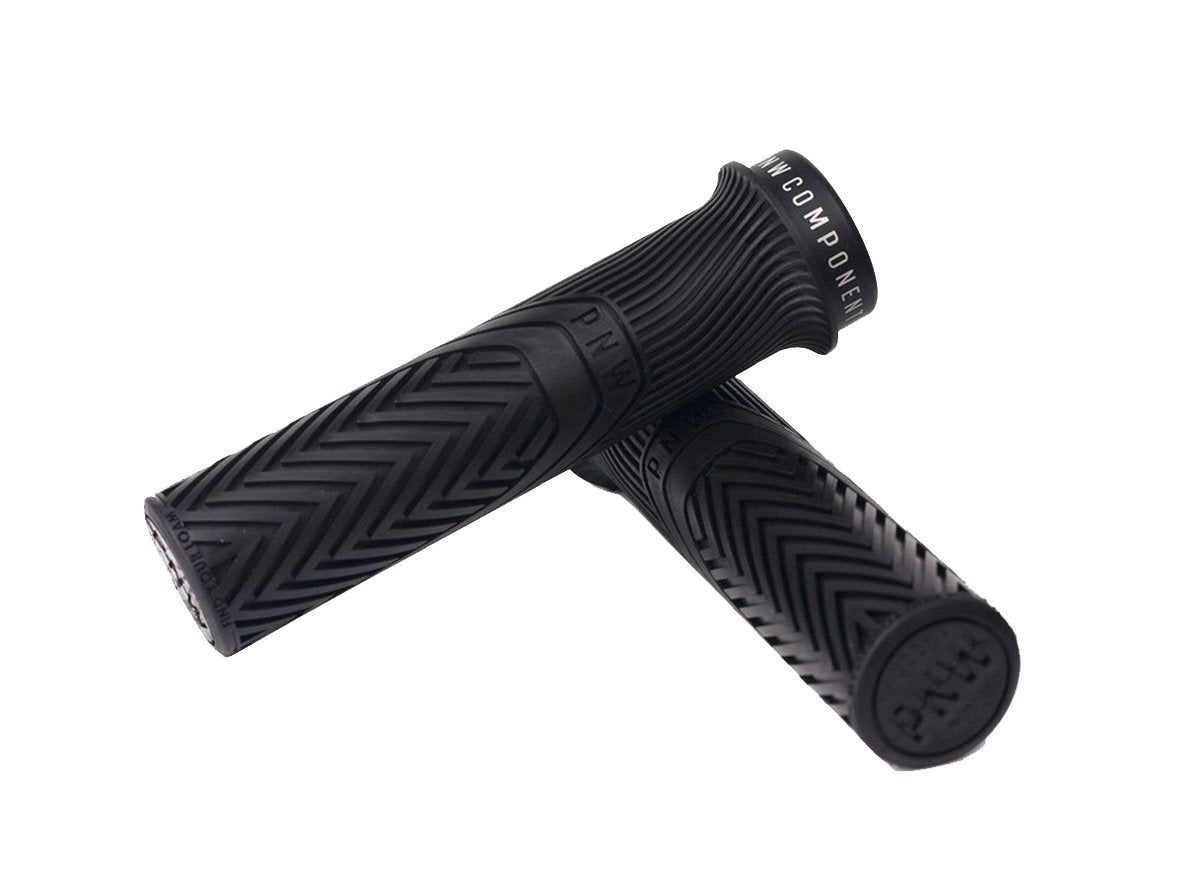 PNW Loam MTB Lock-On Grips - Blackout Black Blackout Black  
