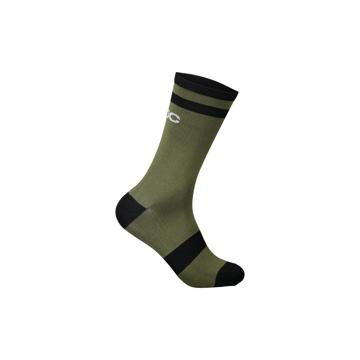 POC Lure Long MTB Sock - Epidote Green-Uranium Black Epidote Green - Uranium Black Small 