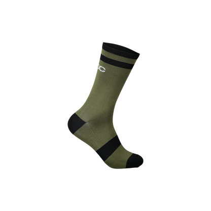 POC Lure Long MTB Sock - Epidote Green-Uranium Black Epidote Green - Uranium Black Small 
