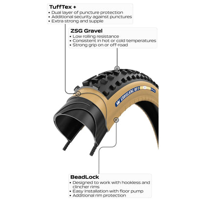 Panaracer Gravelking EXT+ 700c Folding Gravel Tire - Black