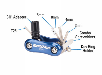Park Tool Multi-Tool MT-20 - Blue