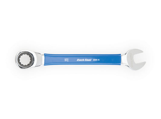 Park Tool MWR-15 Ratcheting Metric Wrench Blue - Silver 15mm 