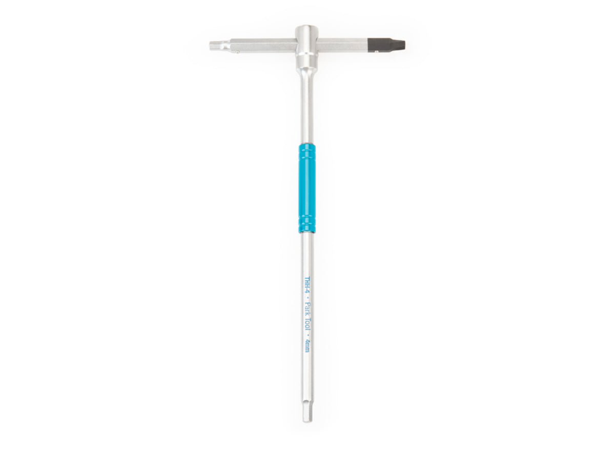 Park Tool Sliding T-Handle Hex Wrench - THH-4 Silver - Blue 4mm 