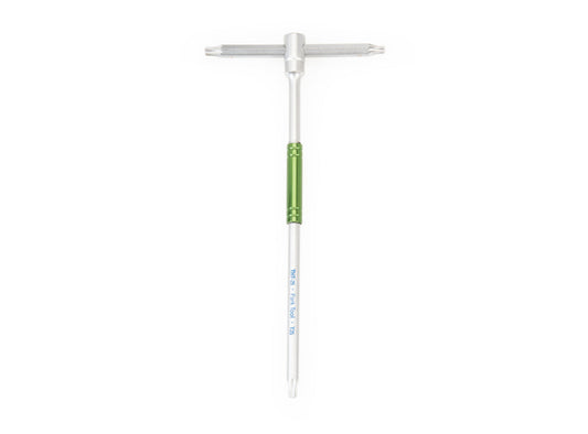 Park Tool THT-25 Sliding T-Handle Torx Compatible Wrench Green - Silver Each 