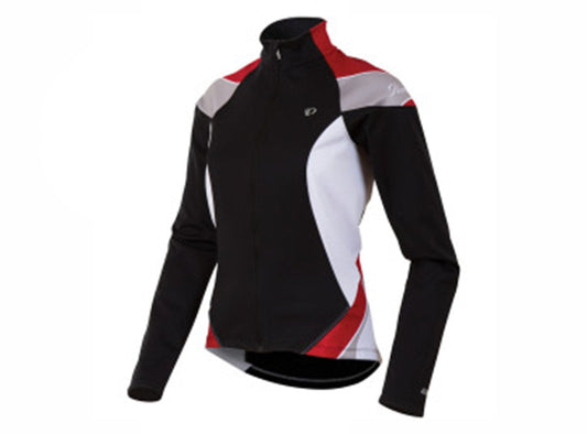 Pearl Izumi Elite Softshell 180 Cycling Jacket - Womens - Black-Crimson Black - Crimson Medium 