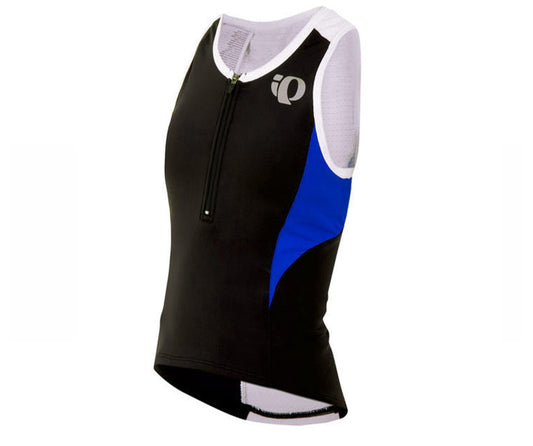 Pearl Izumi Junior Tri Singlet - Youth - Black-ElecTric Blue Black - Electric Blue Medium 