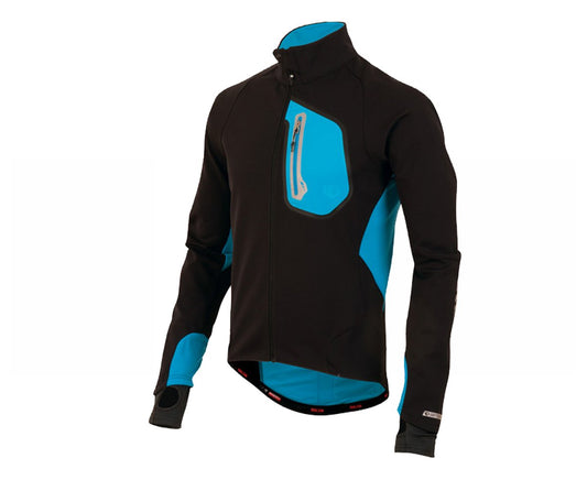 Pearl Izumi Pro Softshell 180 Cycling Jacket - Black-Electric Blue Black - Electric Blue Small 