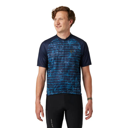 Pearl Izumi Classic Cycling Jersey - Blue Buzz-Dark Navy Diffuse