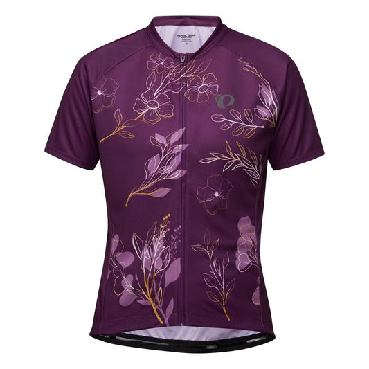Pearl Izumi Classic Cycling Jersey - Womens - Dark Violet-Gold Wildflower