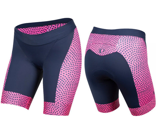 Pearl Izumi Elite Graphic Tri Short - Womens - Pink Glo-Navy Kimono Pink Glo - Navy Kimono X-Large 