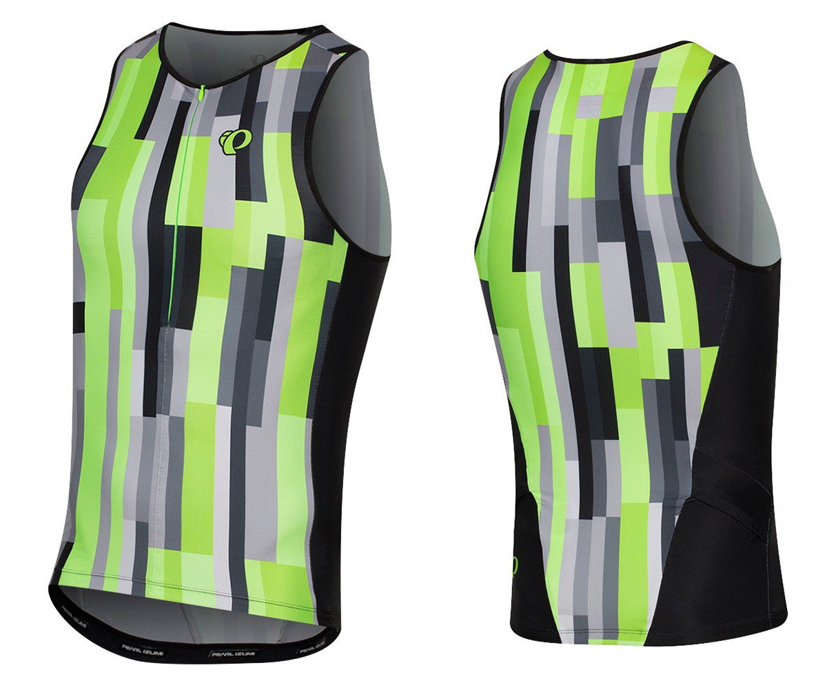 Pearl Izumi Elite Pursuit Graphic Tri Singlet - Screaming Green Plexus Screaming Green Plexus 2X-Large 