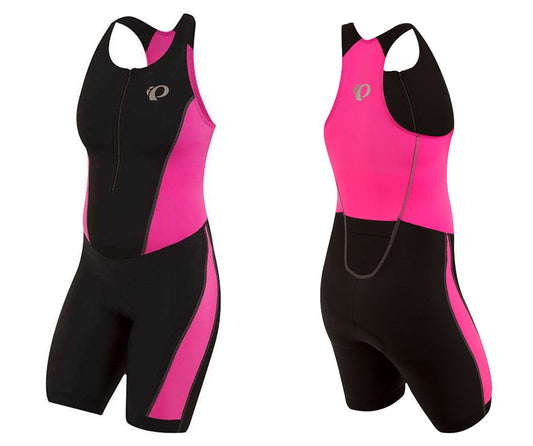 Pearl Izumi Elite Pursuit TRI Suit - Womens - Black-Screaming Pink - 2020 Black - Screaming Pink X-Small 