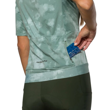 Pearl Izumi Expedition Short Sleeve Road Jersey - Womens - Green Bay Spectral