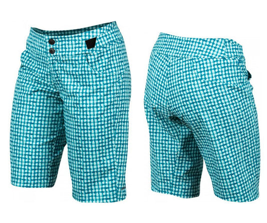 Pearl Izumi Launch Print Short - Womens - Teal-Glacier Teal - Glacier Size 2 