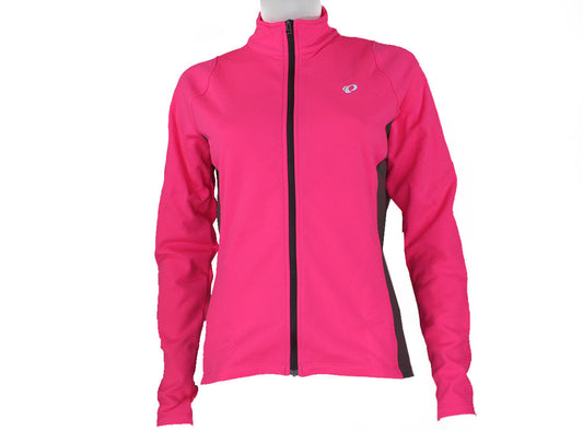 Pearl Izumi Podium Thermal Long Sleeve Road Jersey - Womens - Screaming Pink-Smoked Pearl Screaming Pink - Smoked Pearl Large 