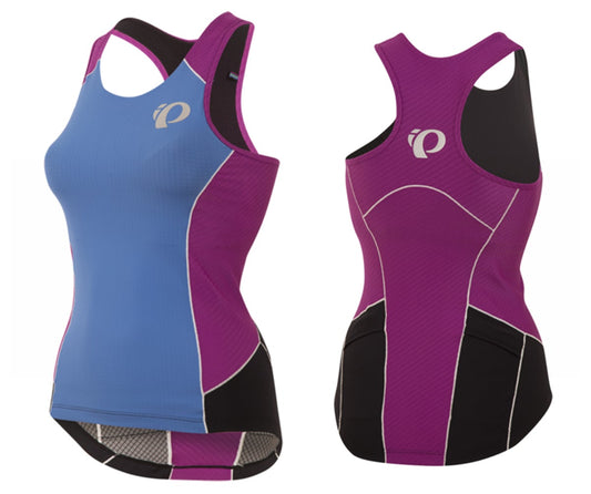 Pearl Izumi Elite Pursuit Tri Tank - Womens - Sky Blue-Purple Wine Sky Blue - Purple Wine Large 