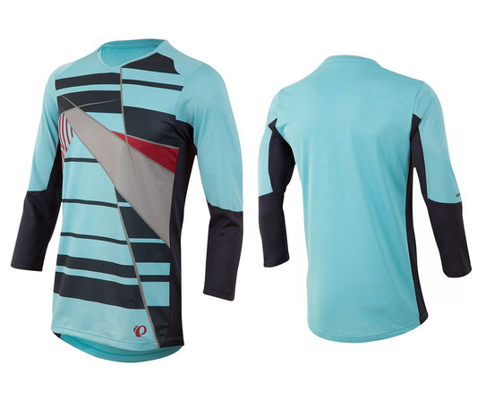 Pearl Izumi Launch 3/4 Sleeve MTB Jersey - Blue Mist - Eclipse Blue Blue Mist - Eclipse Blue Small 