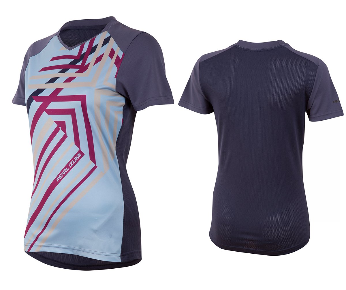 Pearl Izumi Launch Short Sleeve MTB Jersey - Womens - Deep Indigo Deep Indigo Large 