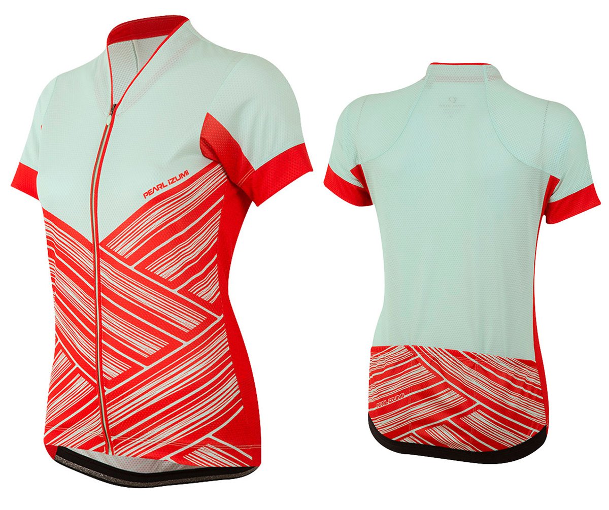 Pearl Izumi LTD Short Sleeve MTB Jersey - Womens - Mist Green Hatch Mist Green Hatch Large 