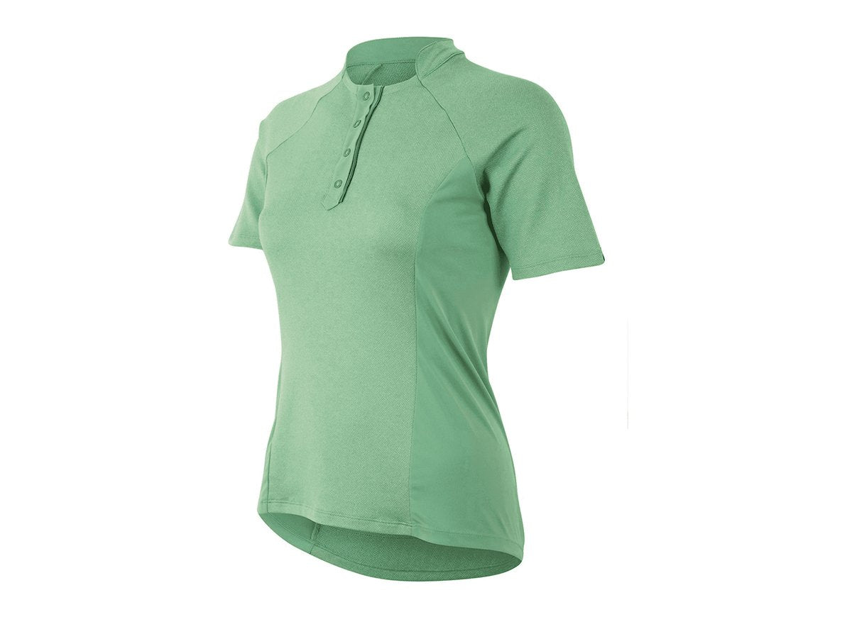 Pearl Izumi Select Escape Text Short Sleeve Road Jersey - Womens - Green Spruce-Herringbone Green Spruce Herringbone X-Small 