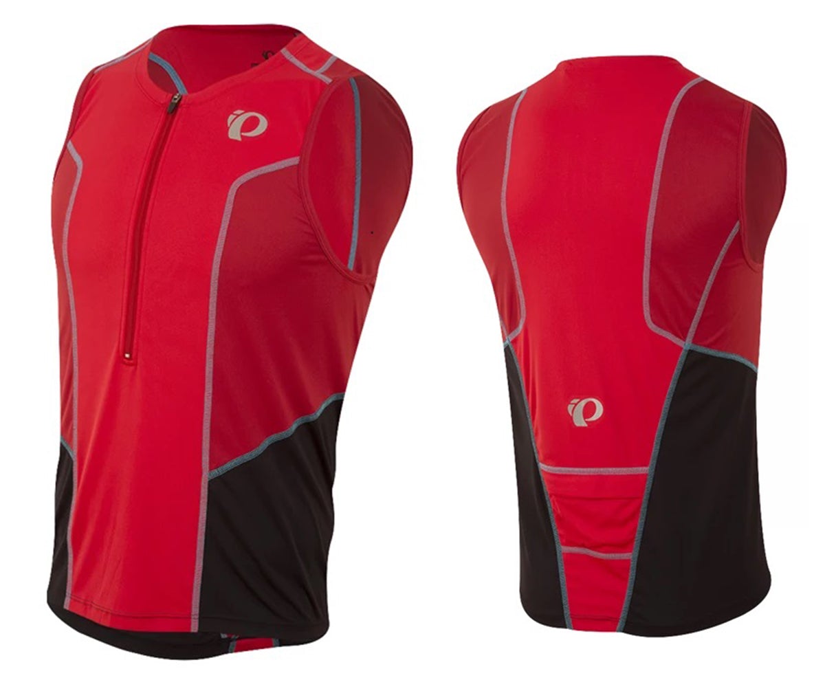 Pearl Izumi Select Pursuit Tri Sleeveless Jersey - True Red-Chili Pepper True Red - Chili Pepper Medium 
