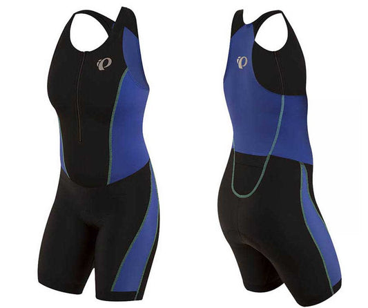 Pearl Izumi Select Pursuit TRI Suit - Womens - Black-Dazzling Blue Black - Dazzling Blue X-Small 