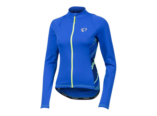 Pearl Izumi Select Pursuit Thermal Long Sleeve Road Jersey - Womens - Dazzling Blue Whirl Dazzling Blue Whirl Large 