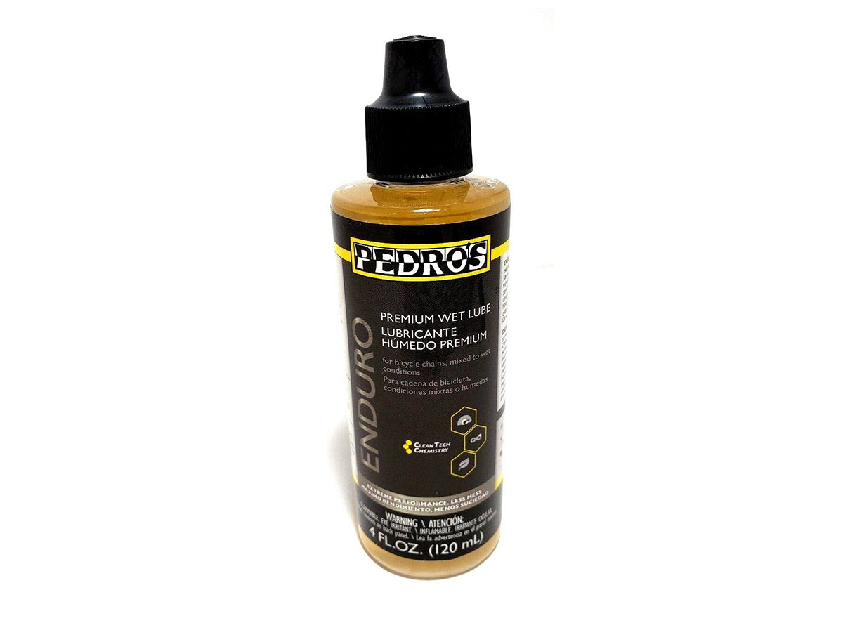 Pedros Enduro Premium Wet Bike Chain Lube Clear 4oz 